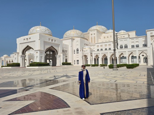 Guest at Qasr Al Watan presidential palace