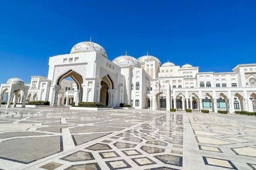 Qasr Al Watan presidential palace courtyard